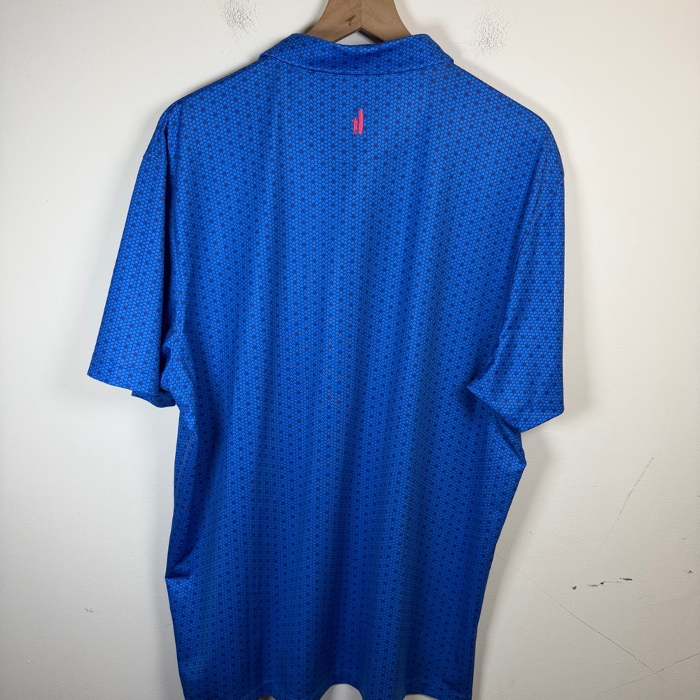 Johnnie-O Performance Polos Size XL Lot Of Two Blue Stretch Performance AOP - Picture 6 of 9